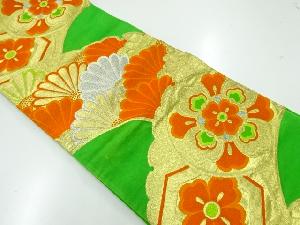 アンティーク　華紋に菊模様織出し袋帯（材料）